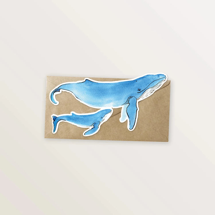 5 cartes, en forme d'animaux marins. - Table à cartes