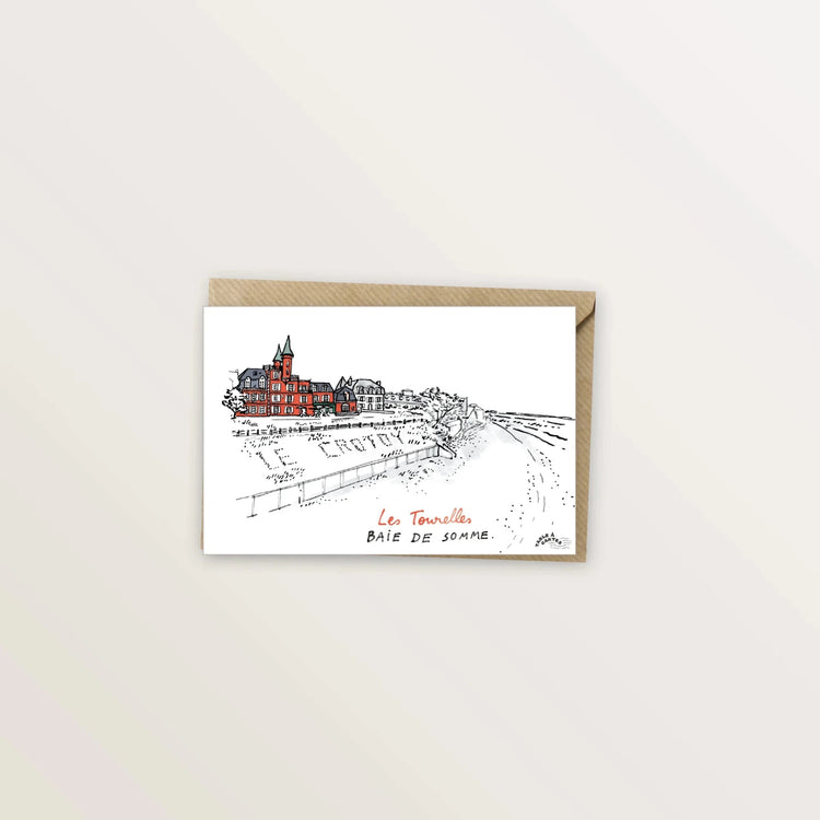 5 cartes postales : la Baie de Somme - Table à cartes