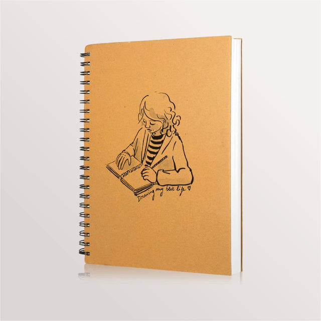 Carnet à dessin avec spirale - Drawing my best life
