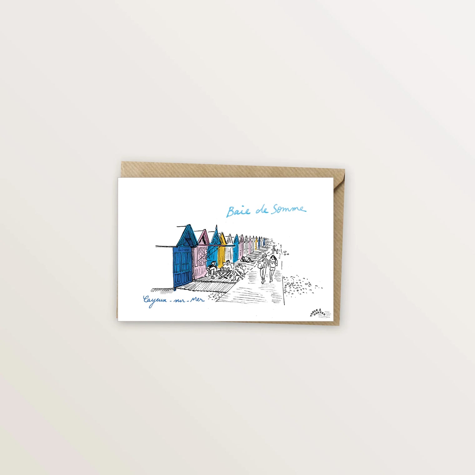 Carte postale Baie de Somme cabines de Cayeux