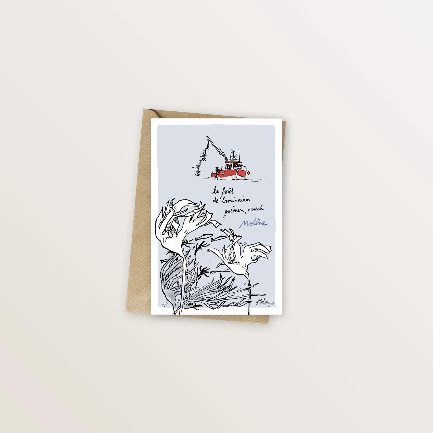 Carte postale Molène forêt de laminaires