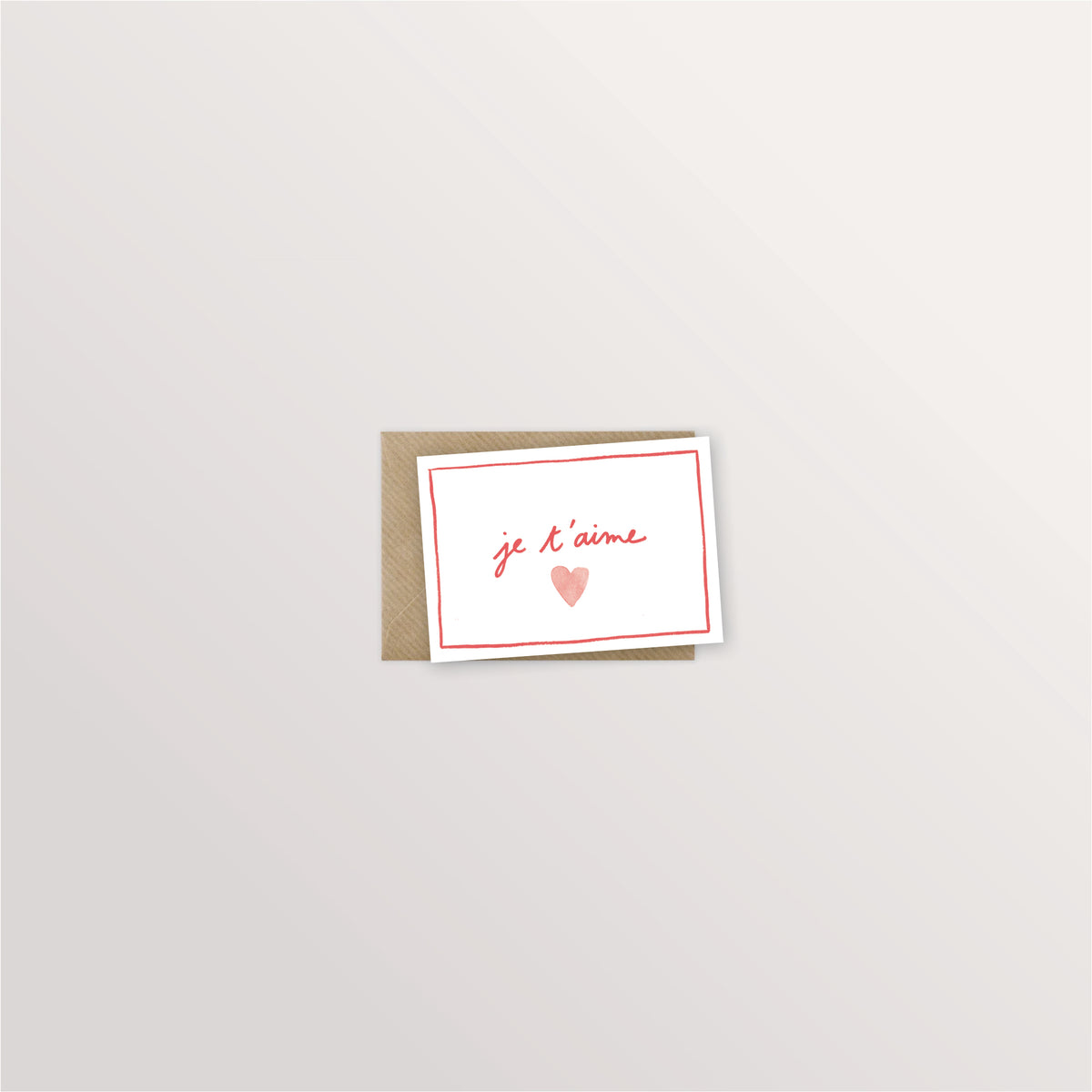 Mini-carte - Je t'aime