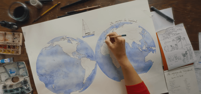 Vidéo : Le voyage de Vagabond - Table à cartes