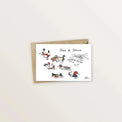 2 cartes postales - Oiseaux et canards de la baie de Somme - Table à cartes