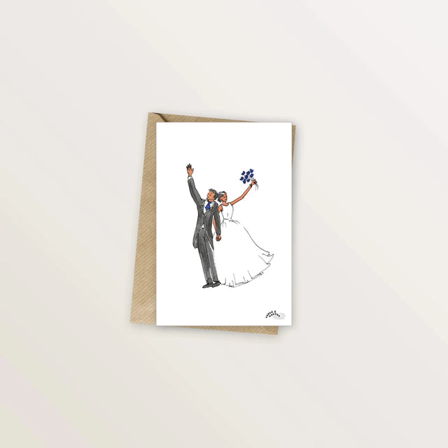 4 cartes postales pour les événements joyeux - Table à cartes