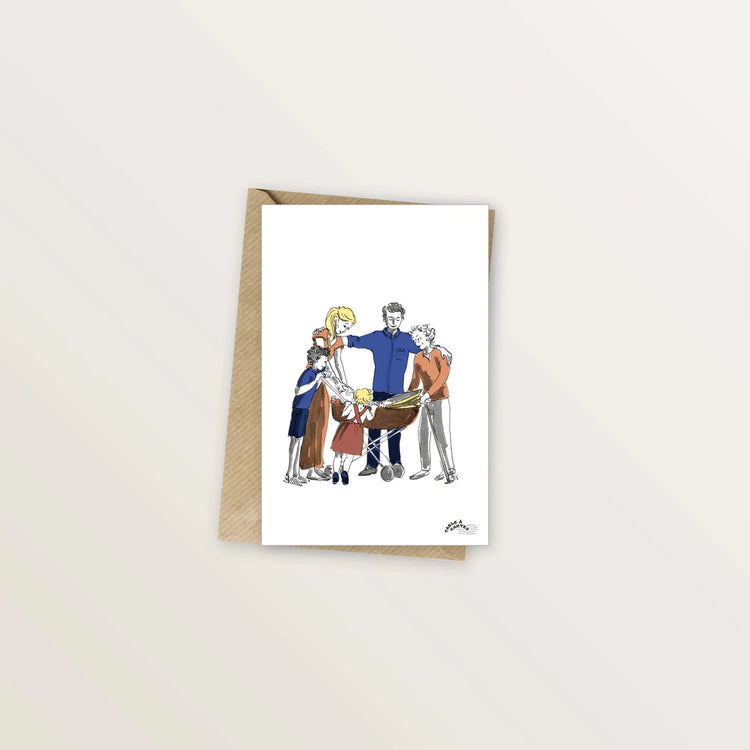 4 cartes postales pour les événements joyeux - Table à cartes
