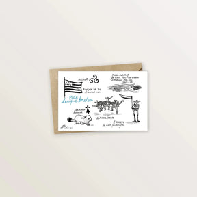 5 cartes en langue bretonne - Table à cartes