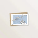 5 cartes postales : à la pointe Finistère - Table à cartes