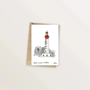 5 cartes postales : à la pointe Finistère - Table à cartes