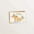 5 cartes postales : croisière dans le Morbihan - Table à cartes