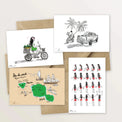 5 cartes postales : découverte de Tahiti et Moorea - Table à cartes