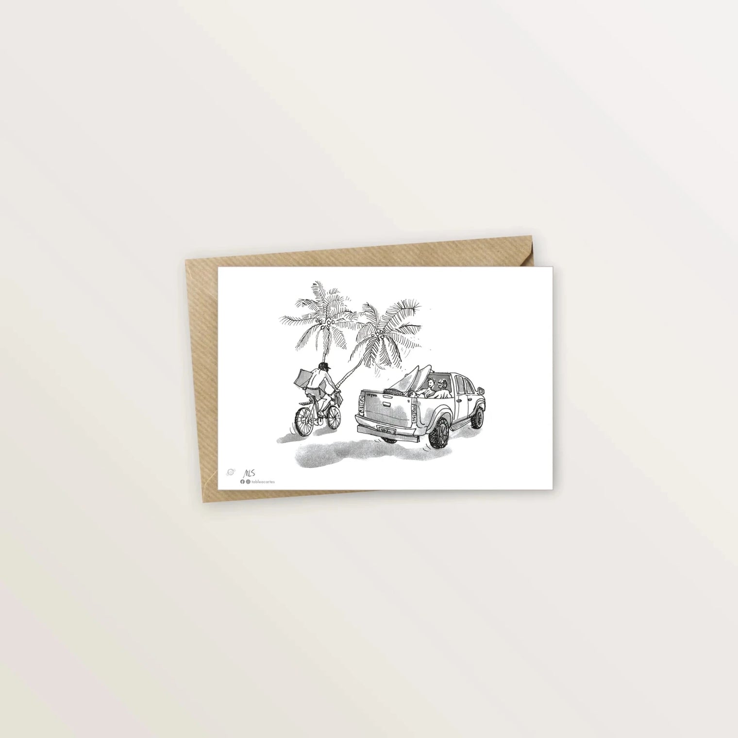 5 cartes postales : découverte de Tahiti et Moorea - Table à cartes