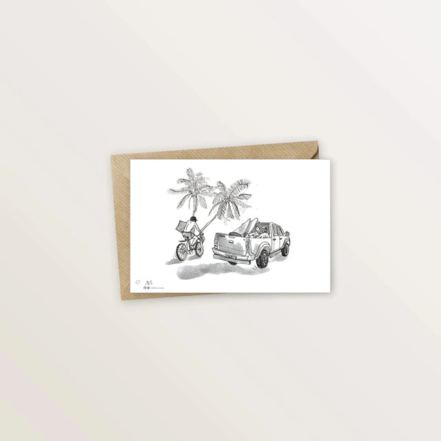 5 cartes postales : découverte de Tahiti et Moorea - Table à cartes
