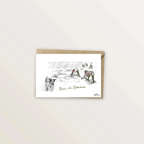 5 cartes postales : la Baie de Somme - Table à cartes