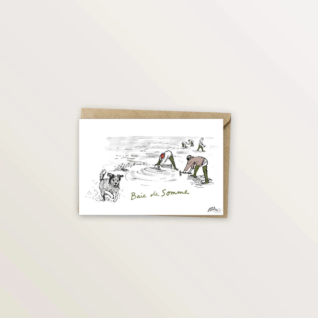 5 cartes postales : la Baie de Somme - Table à cartes