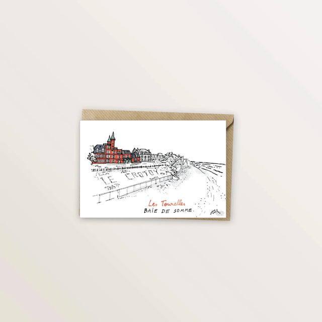 5 cartes postales : la Baie de Somme - Table à cartes