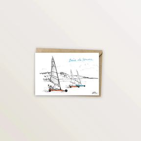 5 cartes postales : la Baie de Somme - Table à cartes