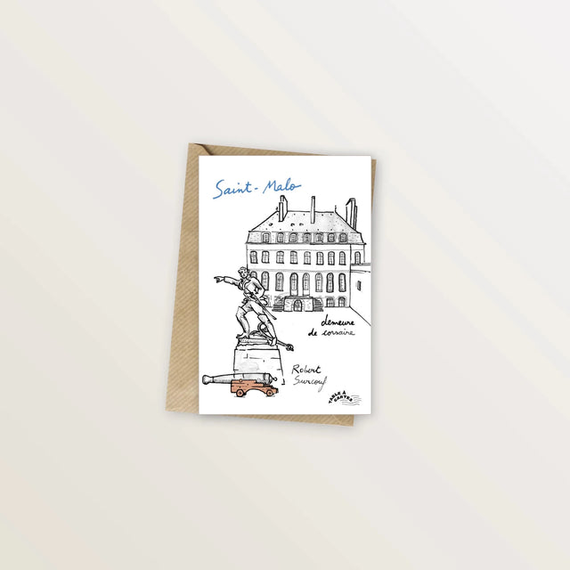 5 cartes postales : le tour de Saint-Malo intramuros - Table à cartes