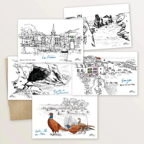 5 cartes postales pour revisiter Belle-Île-en-Mer - Table à cartes