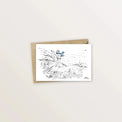 5 cartes postales : Vacances en bord de mer - Table à cartes