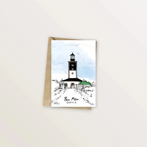 5 cartes postales : virée à Groix - Table à cartes