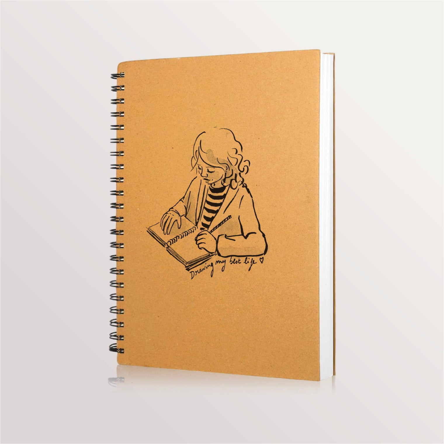 Carnet à dessin avec spirale - Drawing my best life