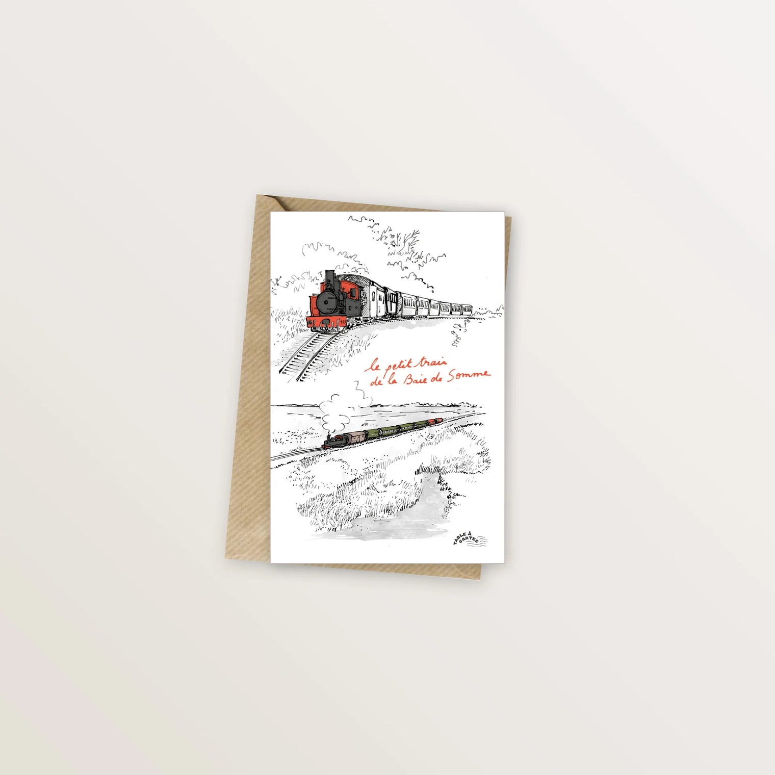 Carte postale - Le petit train de la Baie de Somme