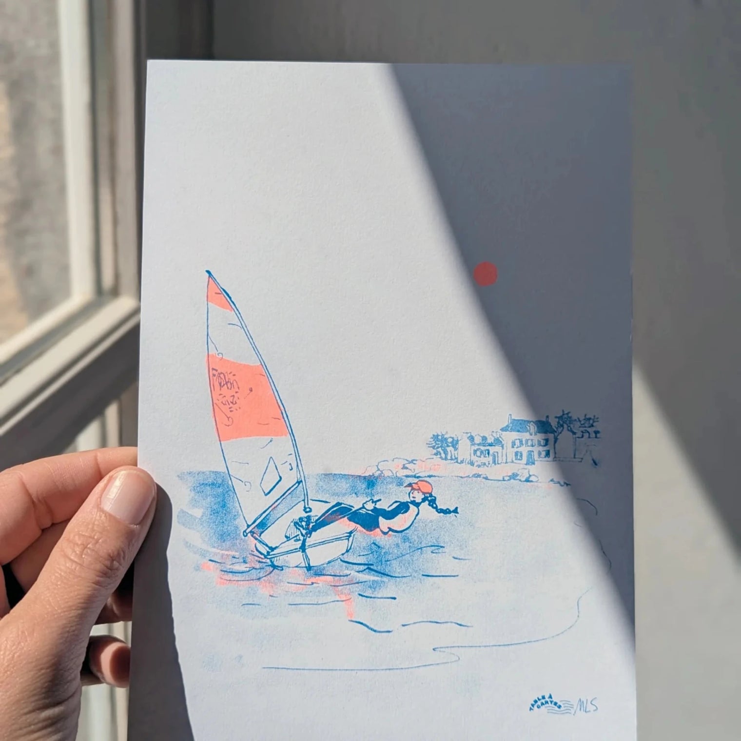 Balade en laser - Risographie A5 - Table à cartes