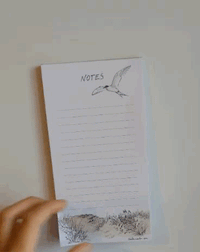 Feuille détachée du bloc-notes magnétique « Bord de mer »