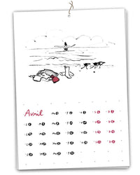 Calendrier 2026 - A la plage - Table à cartes