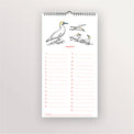 Calendrier perpétuel - fous de bassan de mars