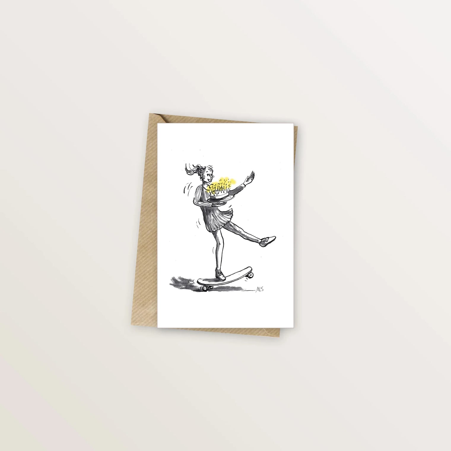 Carte d'anniversaire - Skate