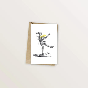 Carte d'anniversaire - Skate