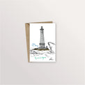 Carte postale La Hague - Le phare de Goury, Table à cartes