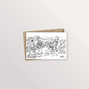 Carte postale - Allons à la plage