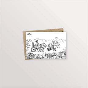 Carte postale - Balade à vélo