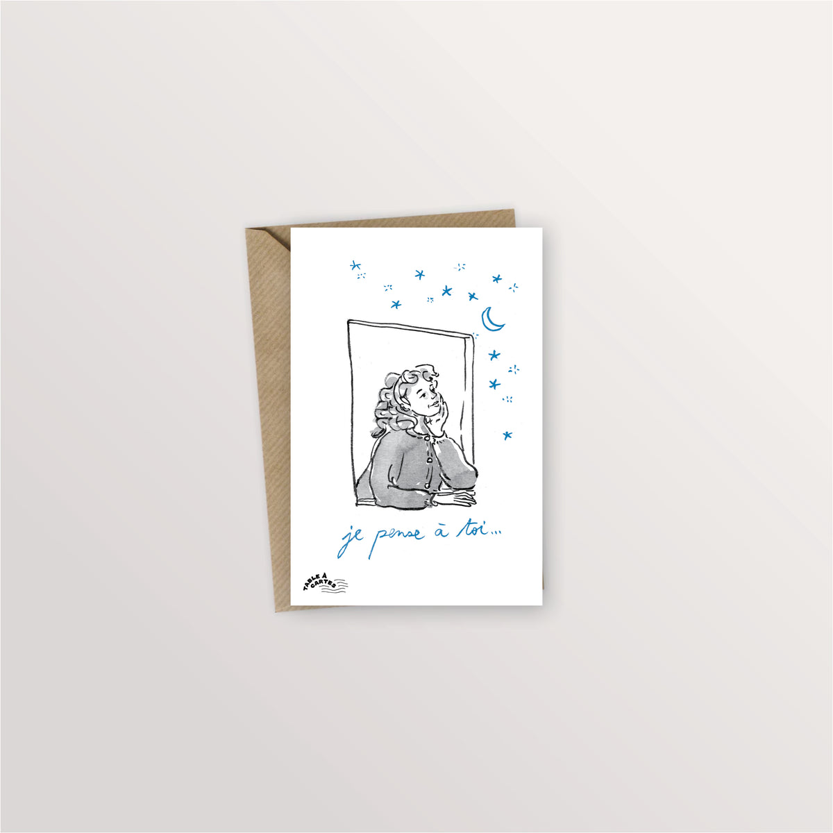 Carte postale - Je pense à toi