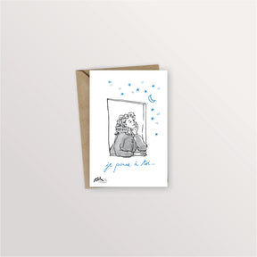 Carte postale - Je pense à toi