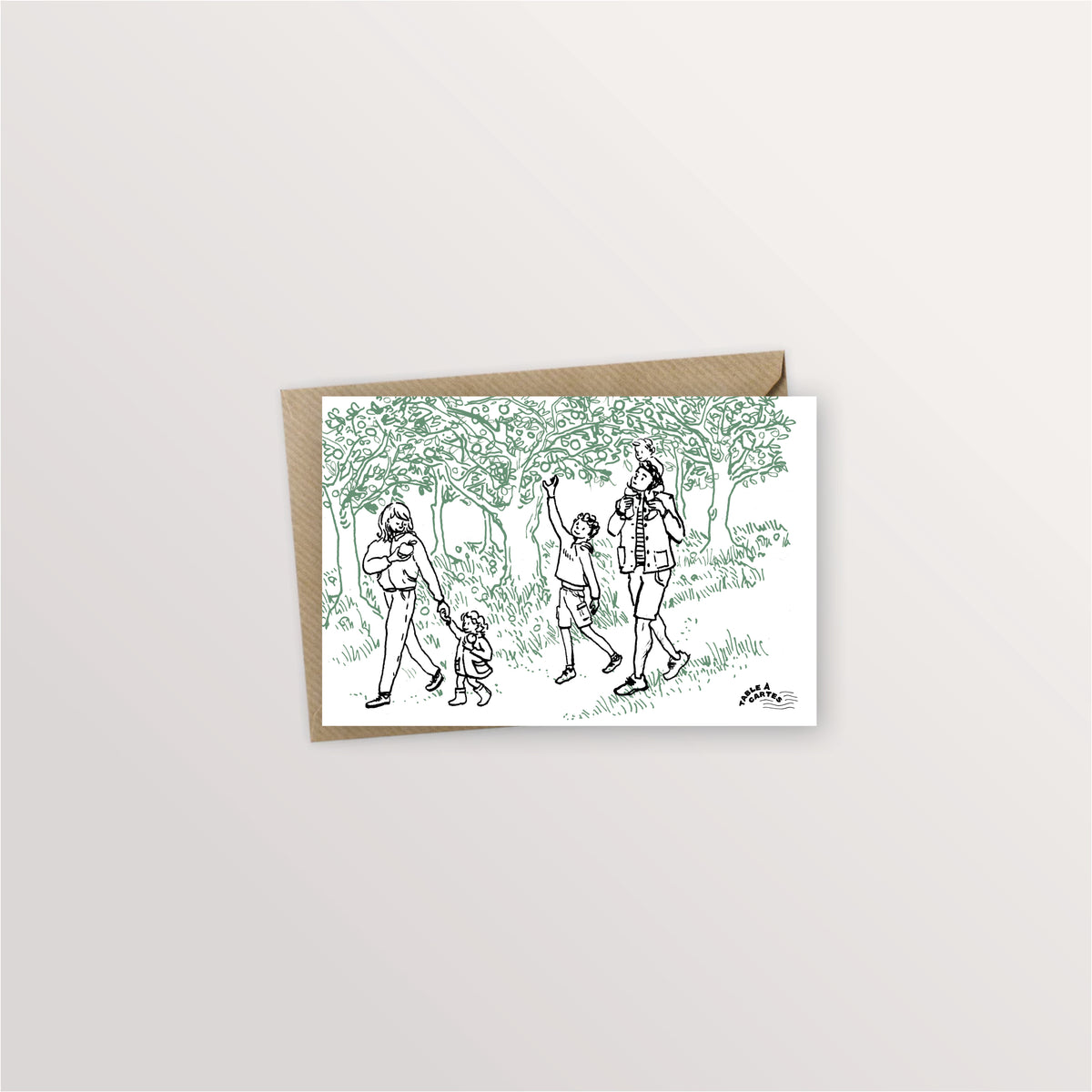Carte postale - Pommiers