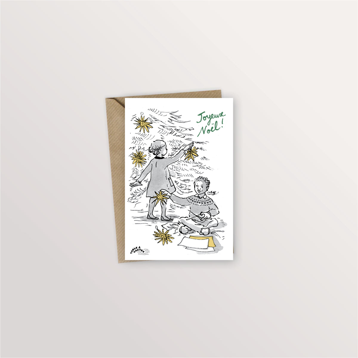 Carte postale - Sapin de Noël