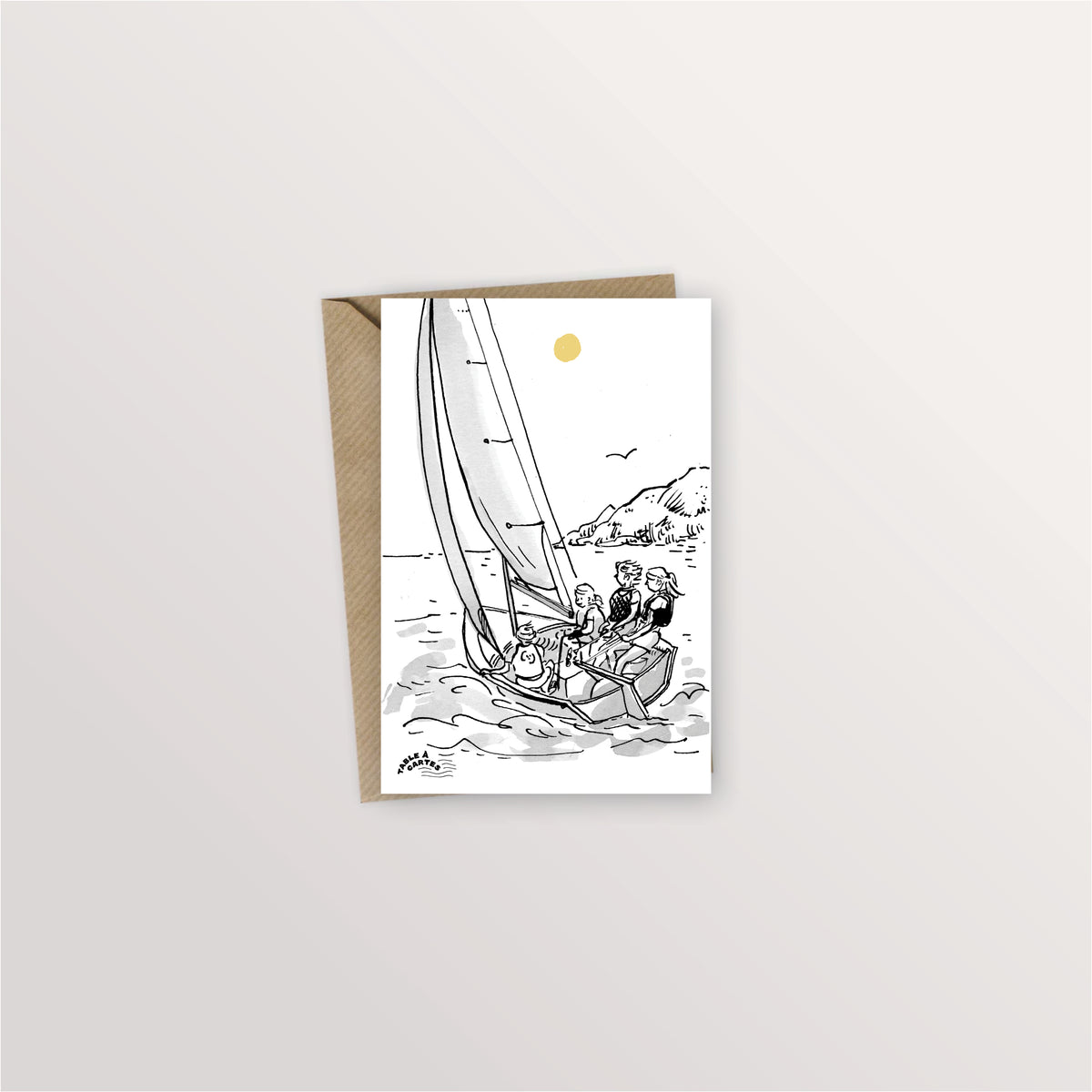 Carte postale - Sortie en mer