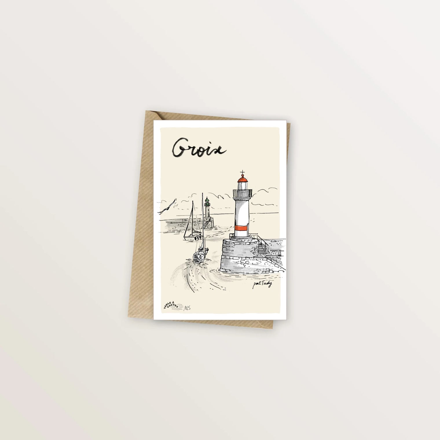 Carte postale Groix - Entrée dans Port Tudy