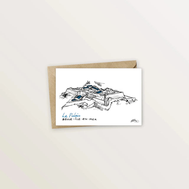 Carte postale - La citadelle Vauban, Belle-Ile-en-Mer - Table à cartes