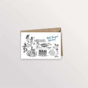 Carte postale lexique tahitien - Arts - Table à cartes