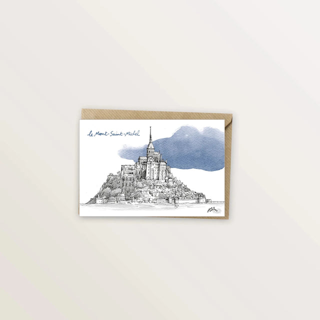 Carte postale Mont Saint Michel - Table à cartes
