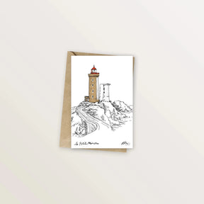 Carte postale - Phare de Kermorvan - Table à cartes