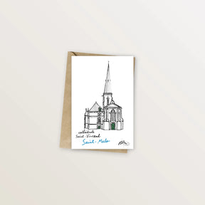 Carte postale Saint-Malo - Cathédrale Saint-Vincent