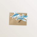 Carte silhouette - Poissons volants - Table à cartes
