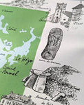 Golfe du Morbihan - Affiche 60 x 40 cm - Table à cartes