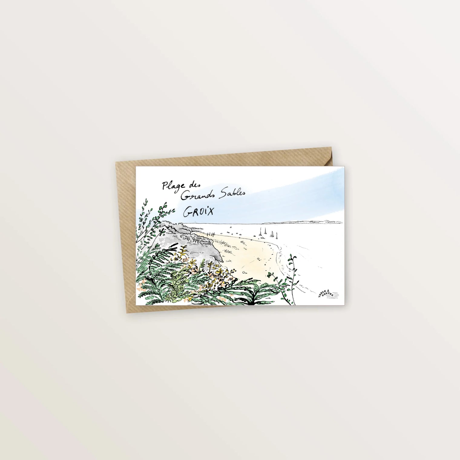 Carte postale Groix les grands sables